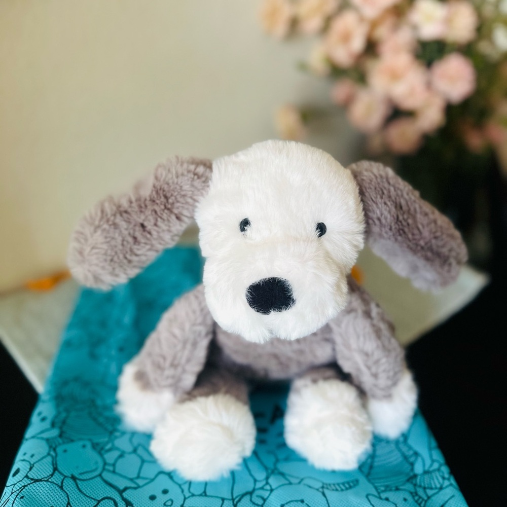 RETIRED Smudge Puppy Jellycat NWT 12”
